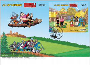 Fi. 5229B blok 363B  -FDC- 50 lat komiksu Kajko i Kokosz 