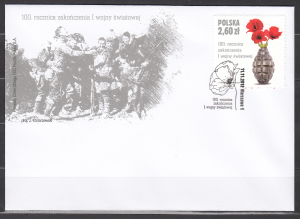 Fi. 4903 FDC 100. rocznica zakończenia I wojny światowej