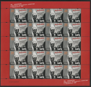 Fi. 4358 - 30. rocznica podpisania Porozumienia Łódzkiego i rejestracji Niezależnego Zrzeszenia Studentów