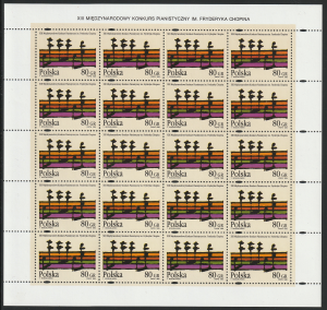 Fi. 3412 - XIII Międzynarodowy Konkurs Pianistyczny im. Fryderyka Chopina - lewy margines perforowany